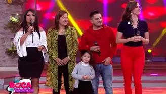 Moisés Vega presentó a su esposa e hija en televisión