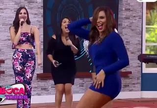 Mónica Cabrejos impactó con sus movimientos bailando el totó