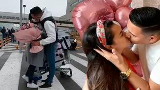 	Pedro Loli sorprendió a Fiorella Méndez con romántico detalle en el aeropuerto.