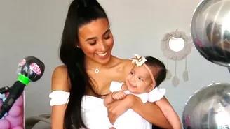 Samahara Lobatón presentó por primera vez el rostro de su hija Xianna en vivo
