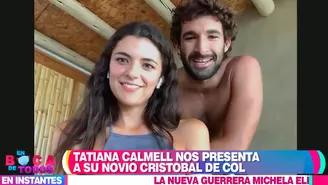 Tatiana Calmell presentó en TV a su pareja Cristóbal de Col