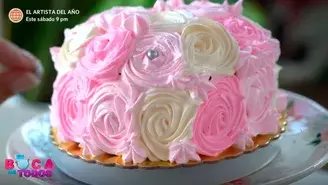 Receta de torta de rosas.