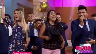 	Tula Rodríguez se emocionó con su canción Que levante la mano.