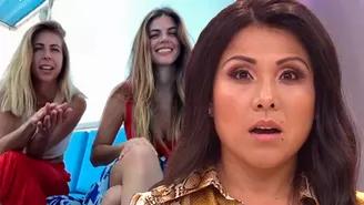 Tula Rodríguez y su reacción al ver a las parejas de Fiorella y Stephanie Cayo