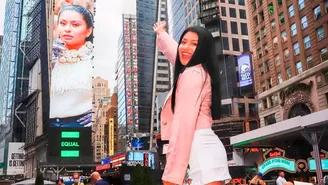 Wendy Sulca aparece en Times Square por primera vez: "Es un sueño hecho realidad"