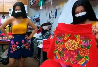 Wendy Sulca presenta su marca de ropa "Princesa Inca", prendas con bordado ayacuchano