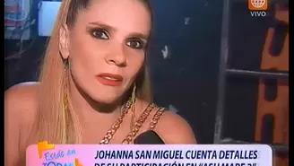 	Johanna San Miguel habló sobre éxito de Asu Mare 2