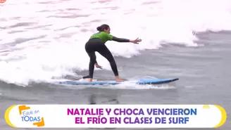 Natalie Vértiz dominó las olas tras aprender surf