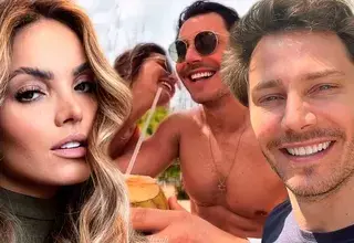 Cachaza presentó a su nueva pareja Andre Bankoff con tierno beso durante su viaje a Brasil