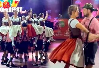 Ducelia Echevarría se lució con espectacular baile en Oktoberfest junto a su familia