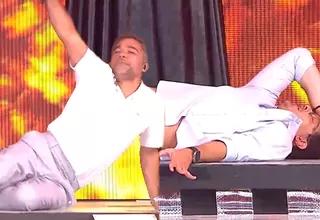 Cristian Rivero y Renzo Schuller se "desmayaron" en vivo