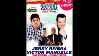 EEG te lleva al Sunset Colors Festival con Jerry Rivera y Víctor Manuelle