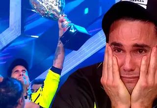 Gino Assereto lloró desconsoladamente tras ganar como "Mejor competidor 2022" y dedicó triunfo a Jota Benz