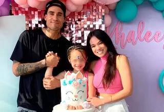 Jazmín Pinedo compartió tierna foto junto a Gino Assereto y su hija Khaleesi: "Te amamos"