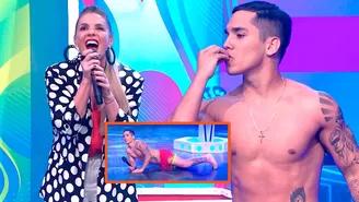 Johanna San Miguel quedó en shock por sensual baile de Raúl Carpena en vivo