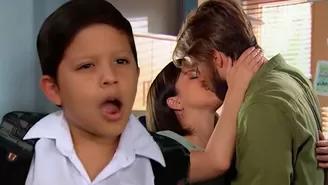 Rodrigo se molestó tras ver a Natalia y Benjamín besándose a escondidas