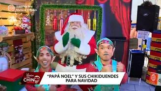 "Los chikiplunes" preparan show navideño junto con Papá Noel