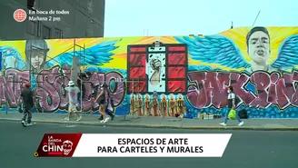 Inti Sotelo y Bryan Pintado: pintan mural en honor a jóvenes que fallecieron durante la marcha