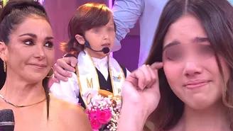 Gaela Barraza lloró por sorpresa de su hermanito Gabriel de 7 años