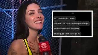 Rosángela Espinoza se pronunció tras mensaje de misterioso galán en sus redes