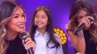 Shirley Arica presentó por primera vez en TV a su hija Skylar y ella la puso en aprietos 