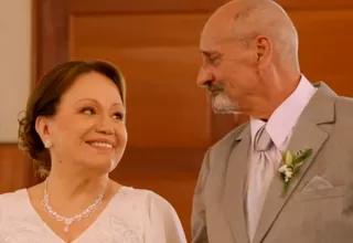 Don Antonio y doña Clarita se casaron frente a toda su familia