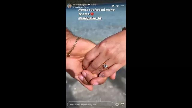 Said Palao le pidió matrimonio a Alejandra Baigorria