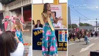 Luciana Fuster se lució bailando marinera durante actividades en Pimentel