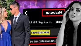 Rodrigo Cuba dejó de seguir a Gianella Rázuri ¿obligado por Ale Venturo?