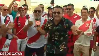 Perú vs Australia: Juan Carlos Orderique celebró en las previas junto a hinchas peruanas en Qatar
