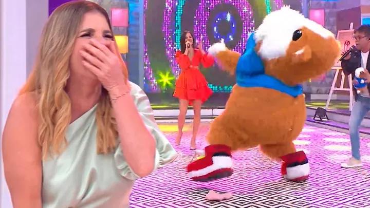 El "Cuy" de En boca de todos sufrió vergonzoso incidente al bailar merengue frente a Johanna San Miguel