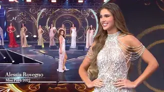 Alessia Rovegno brilló en su último desfile como Miss Perú