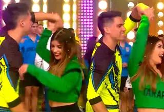 Arian León cautivó a joven candidata del casting EEG con divertido baile en vivo al ritmo de salsa
