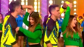 Arian León cautivó a joven candidata del casting EEG con divertido baile en vivo al ritmo de salsa
