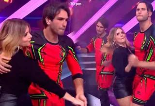 Johanna San Miguel protagonizó divertido baile junto a Fabio Agostini e Israel Dreyfus al ritmo de salsa