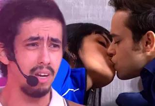 Javier quedó desecho por apasionado beso de Kimberly y Cristóbal