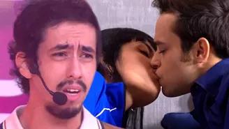 Javier quedó desecho por apasionado beso de Kimberly y Cristóbal.