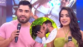 Mario Irivarren y Onelia Molina se besaron y su hermano Leonardo se indignó en vivo: "Estoy molesto"