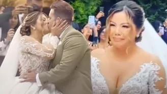 Estrella Torres y Kevin Salas se casaron: La cantante lloró al darle el "sí, acepto".