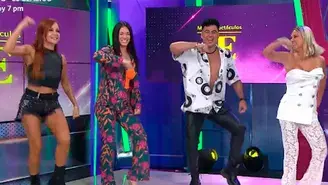 Jazmín Pinedo bailó en vivo "Danza da manivela" y "Beso en la boca" con Axe Bahía