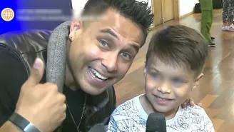 Jonathan Rojas presentó por primera vez a su hijo Ignacio en televisión