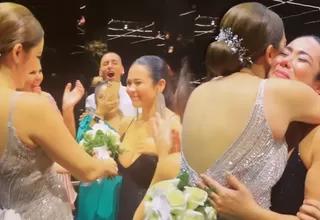 Magdyel Ugaz lloró por recibir bouquet de boda de Karen Schwarz