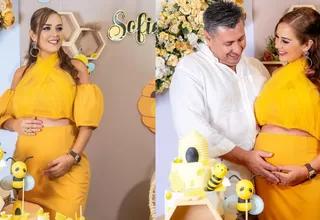 Marina Mora y su esposo celebraron el baby shower de su primera hija Sofía