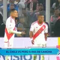 Perú vs. Chile: El enérgico reclamo de Paolo Guerrero a Pedro Aquino tras el 1-0