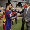 Barcelona: &quot;La renovación de Messi está en un punto avanzado&quot;, afirmó Laporta