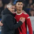 Cristiano Ronaldo se despidió Solskjaer tras ser cesado del Manchester United