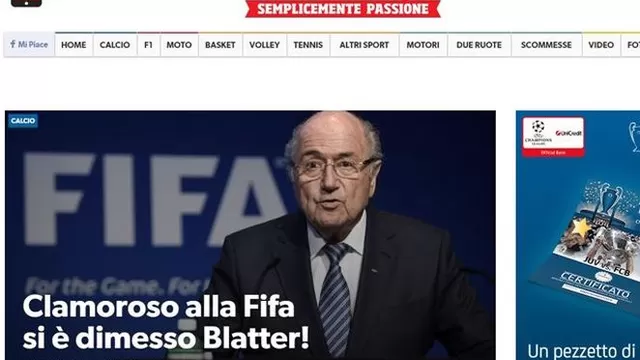 Joseph Blatter: Así informaron los medios sobre su renuncia a la FIFA-foto-4