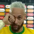 Neymar lloró tras el triunfo de Brasil sobre Perú: &quot;Pasé por muchas cosas en estos dos años&quot;