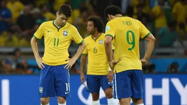Los rostros de decepción y frustración de los jugadores brasileños-foto-5