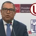 Alberto Otárola anunció cierre de tribunas para Alianza Lima y Universitario